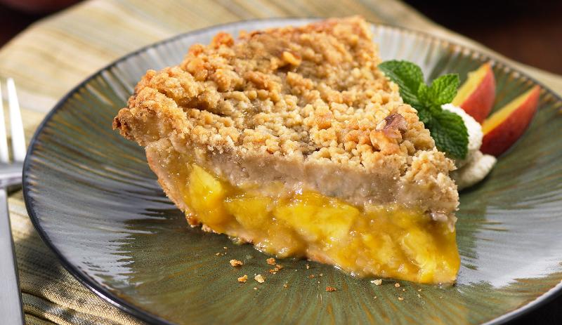 Peach Crumb Pie